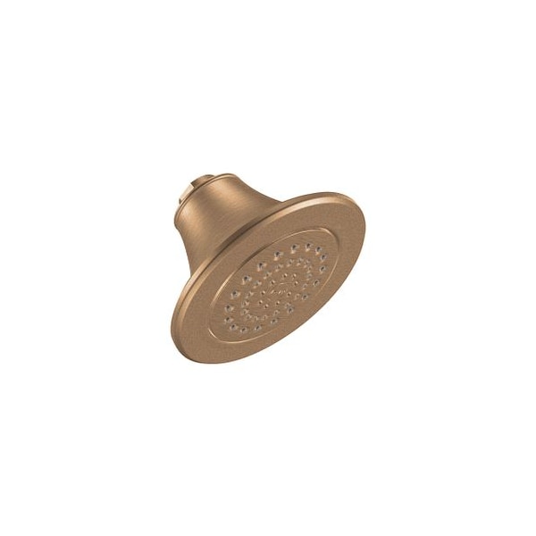 Brushed Bronze One-Function 5-7/8" Diameter Spray Head Moenflo Xlt